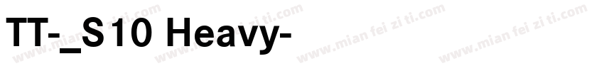 TT-サンクス_S10 Heavy字体转换